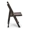Atlas Commercial Products Wood Slatted Folding Chair, Antique Black WSFC4DK - alternate 6